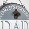Glitzhome® 13" Father's Day Metal Bottle Cap Bottle Opener Wall Sign & Organizer